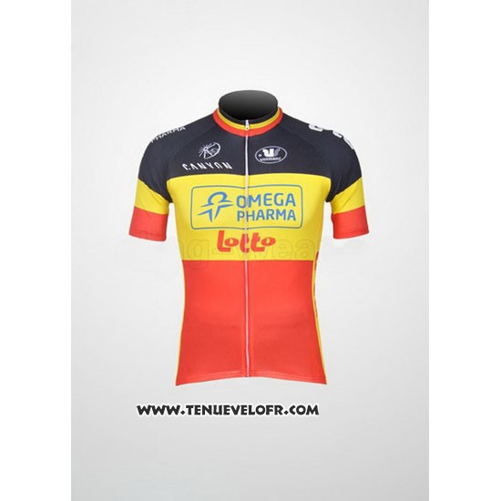 2011 Maillot Ciclismo Omega Pharma Lotto Champion Belga Manches Courtes et Cuissard
